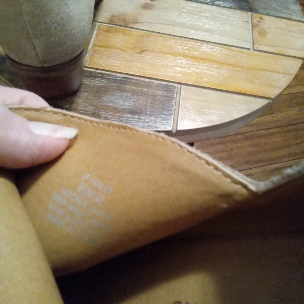 Lucky Brand Frankela Tan Suede Ankle Boots Size 9.5 - Picture 5 of 16